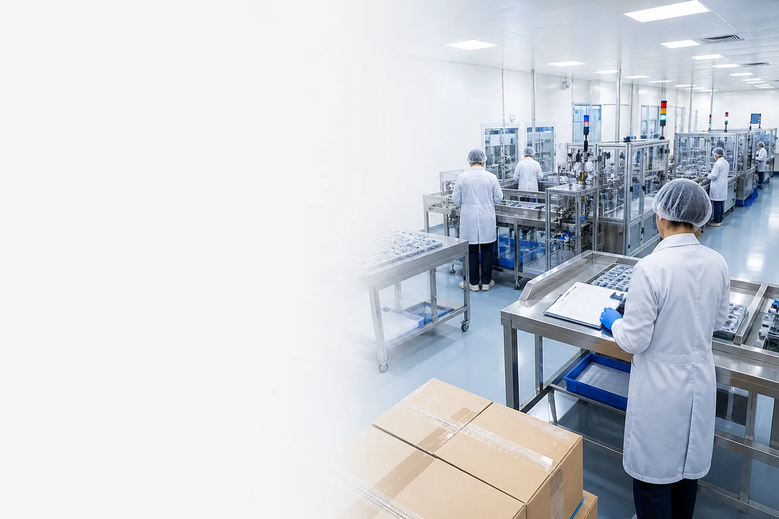 Zitcomed medical equipment manufacturing facility with quality-controlled production and export-ready packaging