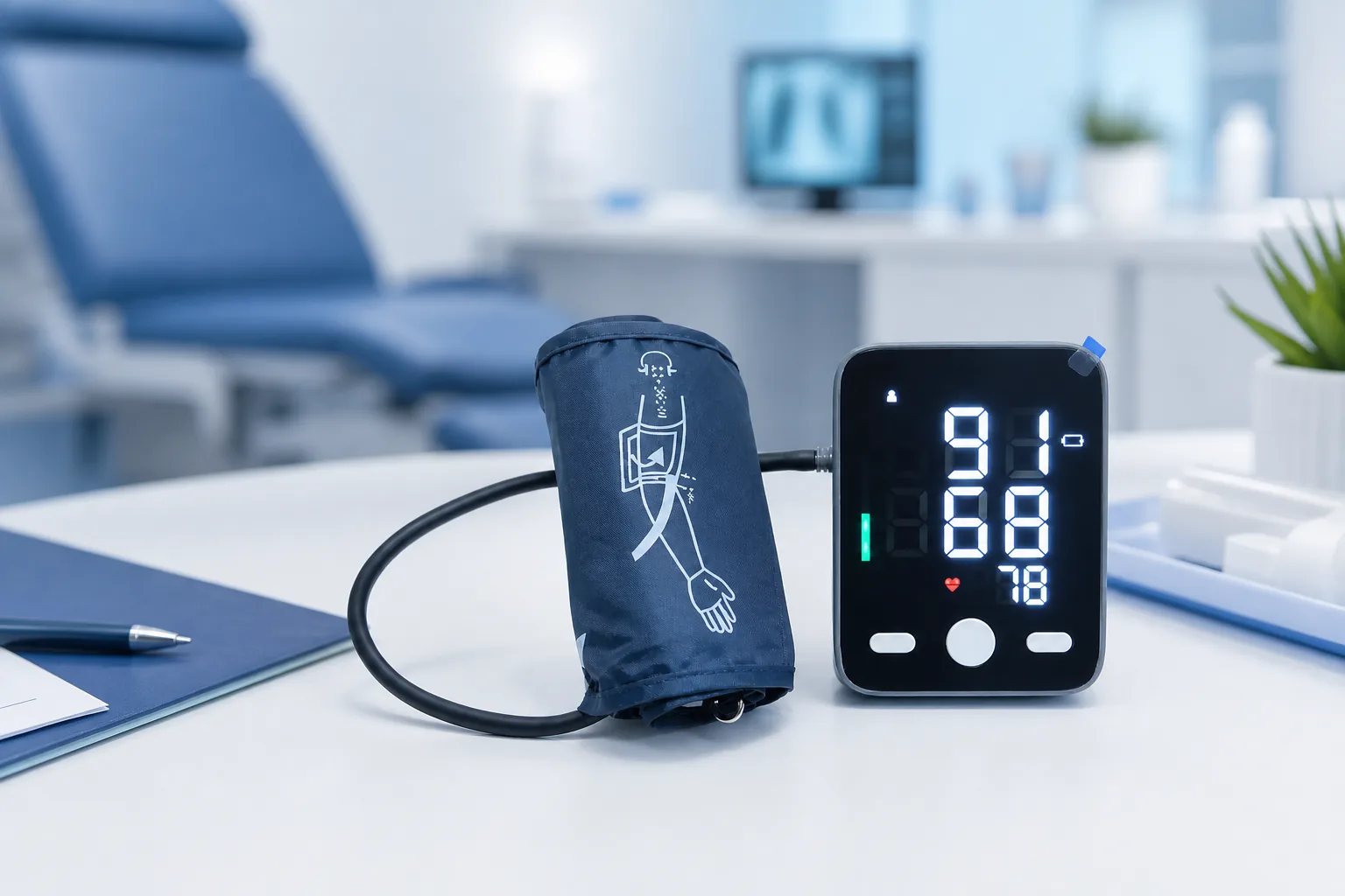 Digital Blood Pressure Monitor in clinical healthcare environment — Zitcomed B2B medical supply