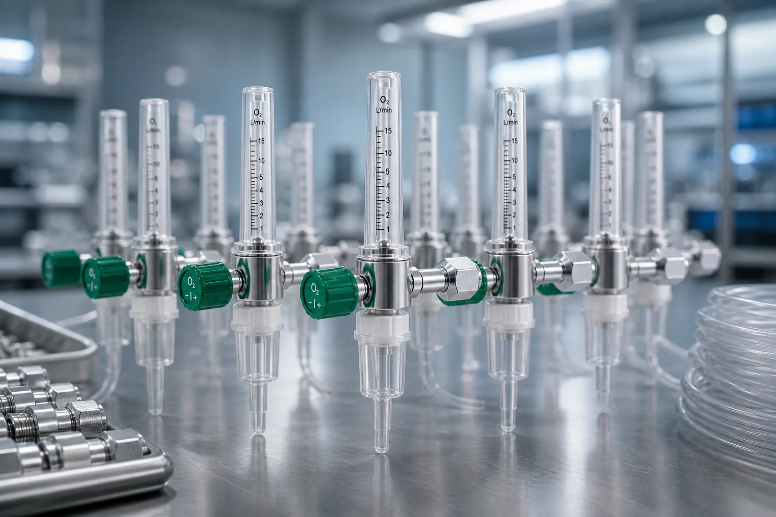 Medical oxygen flow meter for healthcare supply — Zitcomed