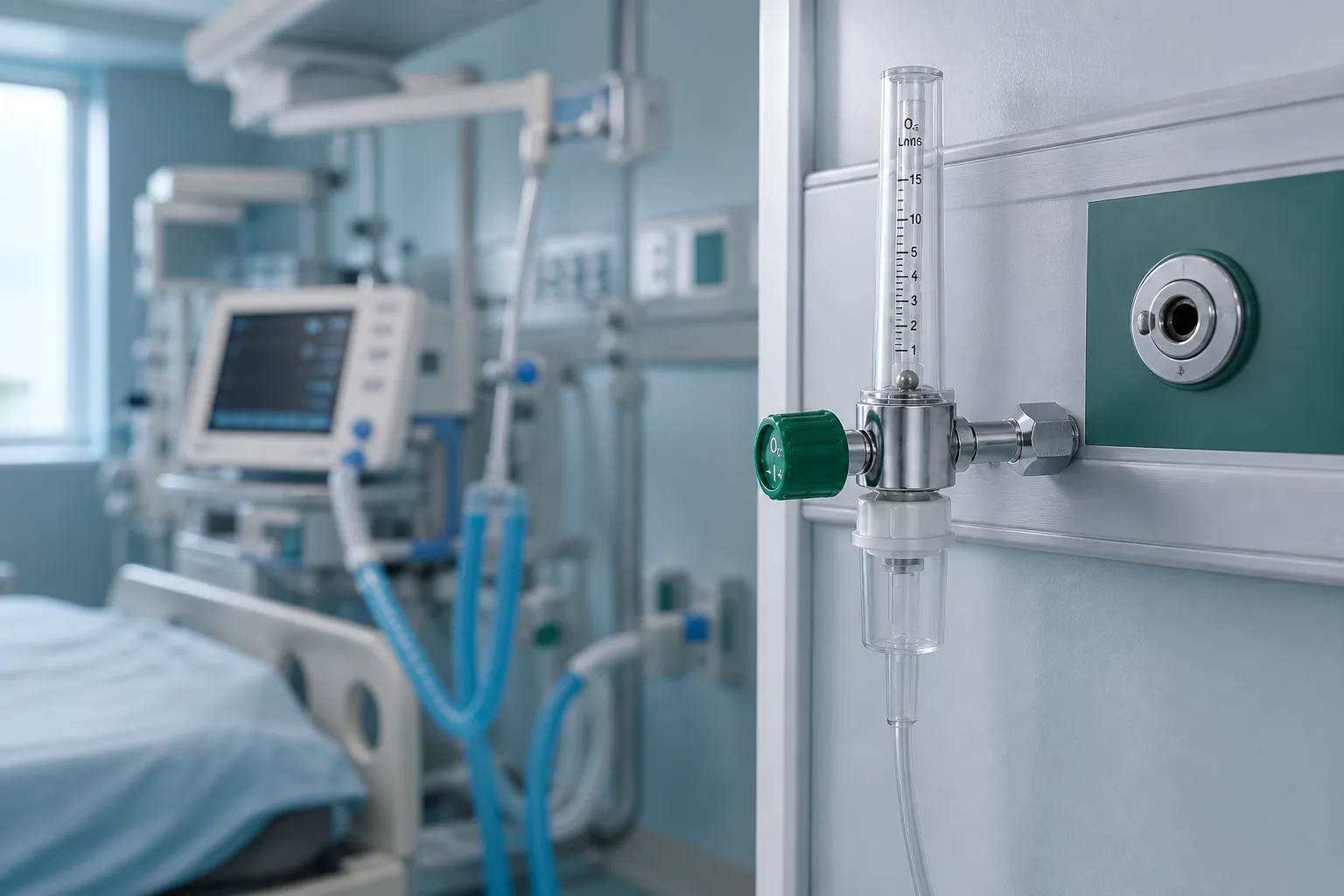 Oxygen Flow Meter in clinical healthcare environment — Zitcomed B2B medical supply